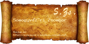 Somogyvári Zsombor névjegykártya