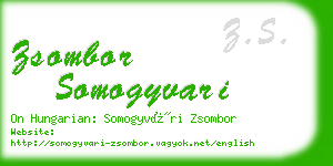 zsombor somogyvari business card